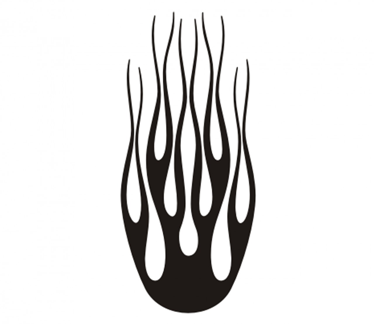Flammen - Tattoo - Folienaufkleber Nr. 38